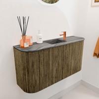 Toiletmeubel Mondiaz Joya Dlux | 83.2 cm | Meubelkleur Dusk | Faye wastafel Sombra Wasbak Midden | 1 kraangat