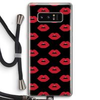 Lips: Samsung Galaxy Note 8 Transparant Hoesje met koord