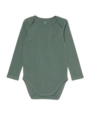 HEMA Romper Biologisch Stretch Katoen Groen (groen) HEMA Romper Biologisch Stretch Katoen Groen (groen)