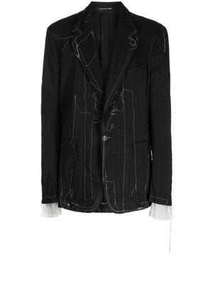 Nicolas Andreas Taralis blazer Taralis à simple boutonnage - Noir