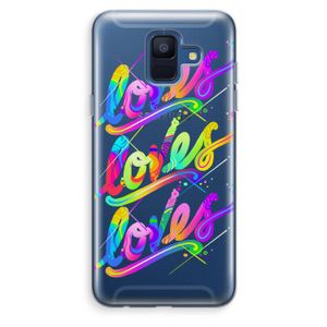 Loves: Samsung Galaxy A6 (2018) Transparant Hoesje