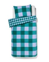 HEMA Dekbedovertrek Flanel 140x200/220 Ruit Groen