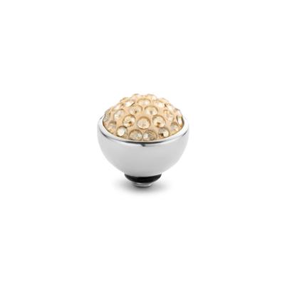 Melano Twisted Shiny Steentje Light Colorado Topaz | Zilver