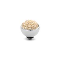 Melano Twisted Shiny Steentje Light Colorado Topaz | Zilver
