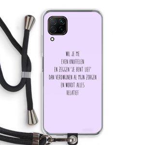 Relatief: Huawei P40 Lite Transparant Hoesje met koord
