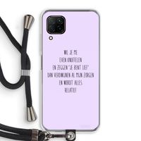 Relatief: Huawei P40 Lite Transparant Hoesje met koord