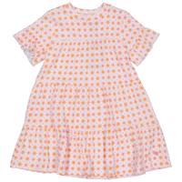 Quapi Zomer jurk meisjes - oranje - AOP grafisch - Zaara