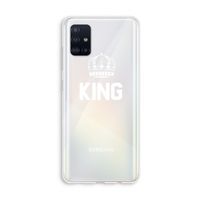 King zwart: Galaxy A51 4G Transparant Hoesje