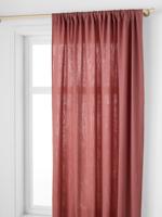 Katoenen gaasbuisgordijn rozen