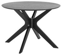 Eettafel Janine Rond MDF Zwart Ø105cm - Giga Living