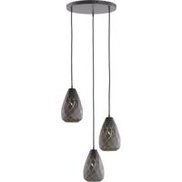 Moderne LED Hanglamp - 3-lichts - E27 Fitting - Mat Antraciet - Aluminium