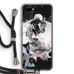 Camouflage de sommeil: Pixel 3a Transparant Hoesje met koord