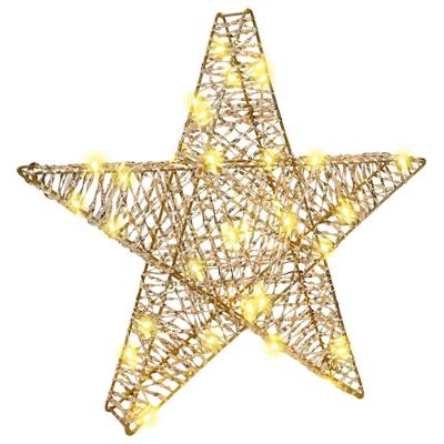 3D Ster met 50 LED Warmwit 55 x 52.5 x 9 cm PET