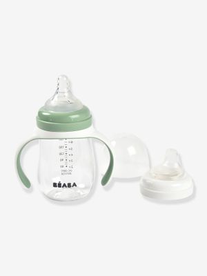 Leerfles 2 in 1 (210 ml) BEABA saliegroen
