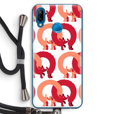 Dogs: Huawei P20 Lite Transparant Hoesje met koord