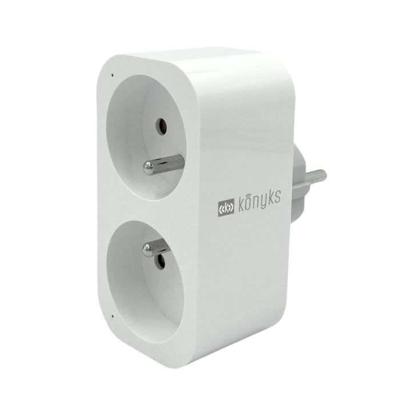 Dubbel stopcontact - KONYKS - Priska Duo FR - Wi-Fi + Bluetooth