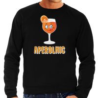 Apres ski sweater voor heren - aperolhic - zwart - aperol spritz - wintersport - alcoholic