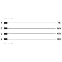 Phoenix Contact 1416744 Sensor/actuator aansluitkabel Aantal polen: 4 10.00 m 1 stuk(s) - thumbnail