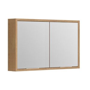 Spiegelkast Allibert Sorento Stopcontact VDE 120x69x17 cm Geolied Kendal Eik Allibert