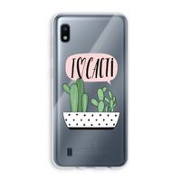 I love cacti: Samsung Galaxy A10 Transparant Hoesje