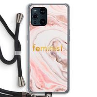 Feminist: Oppo Find X3 Transparant Hoesje met koord
