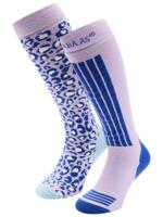 Poederbaas Skisokken Dames 2-pack Lila-35/38