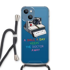 Smile: iPhone 13 Transparant Hoesje met koord