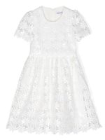 Self-Portrait Kids robe brodée de sequins - Blanc