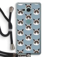 It's a Purrr Case: Sony Xperia XZ2 Compact Transparant Hoesje met koord