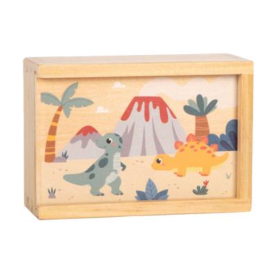 Small Foot - houten memospel dino in opbergdoos