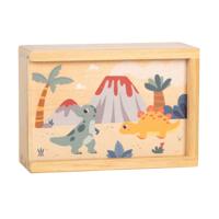 Small Foot - houten memospel dino in opbergdoos