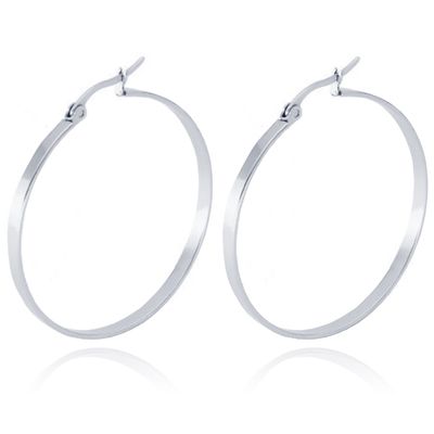 Dames oorringen Cilla Jewels Edelstaal Zilverkleurig-60mm