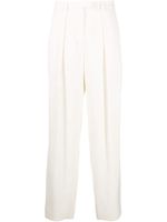 Brunello Cucinelli pantalon de tailleur à taille haute - Blanc - thumbnail