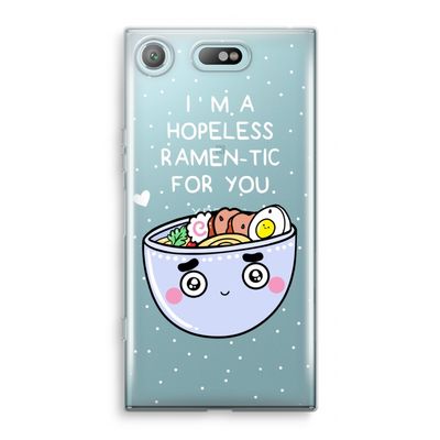 I'm A Hopeless Ramen-Tic For You: Sony Xperia XZ1 Compact Transparant Hoesje