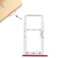 SIM-kaart lade + SIM-kaart lade/micro SD-kaart voor Huawei genieten 7 (rood)