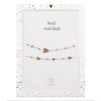 Zusss Vriendschapsarmbandje Zand/goud