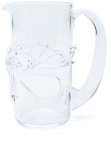 NIKO JUNE carafe Ivy en verre (20cm) - Blanc