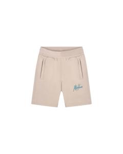 Malelions Zomer short jongens - taupe - Signature - gestreept