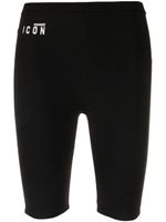 DSQUARED2 Icon cut-out cotton shorts - Noir - thumbnail