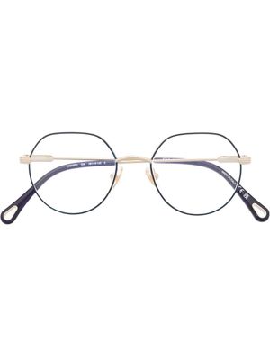 Chloé Eyewear lunettes de vue Benjamine à monture ronde - Or