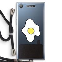 Spiegelei: Sony Xperia XZ1 Transparant Hoesje met koord Spiegelei: Sony Xperia XZ1 Transparant Hoesje met koord