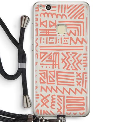 Marrakech Pink: Huawei Ascend P10 Lite Transparant Hoesje met koord