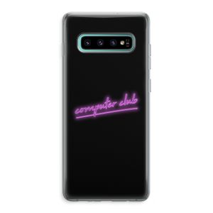 Vice Black: Samsung Galaxy S10 Plus Transparant Hoesje