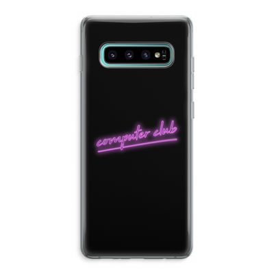 Vice Black: Samsung Galaxy S10 Plus Transparant Hoesje