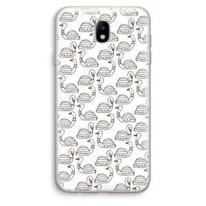 Zwanen: Samsung Galaxy J7 (2017) Transparant Hoesje