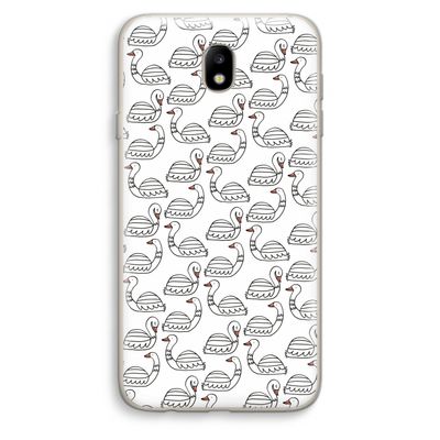 Zwanen: Samsung Galaxy J7 (2017) Transparant Hoesje