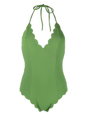 Marysia maillot de bain Broadway à bords festonnés - Vert