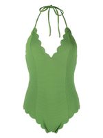 Marysia maillot de bain Broadway à bords festonnés - Vert