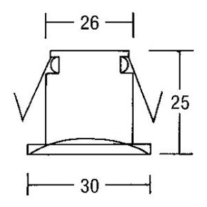 Brumberg 2030.02 spotje Verzonken spot Chroom G4 Halogeen 20 W