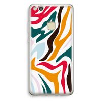 Colored Zebra: Huawei Ascend P10 Lite Transparant Hoesje